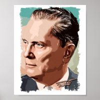 Josip Broz Tito het President van Joegoslavië Kleu