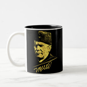 Josip Broz Tito Joegoslavië President SFRJ Tweekleurige Koffiemok