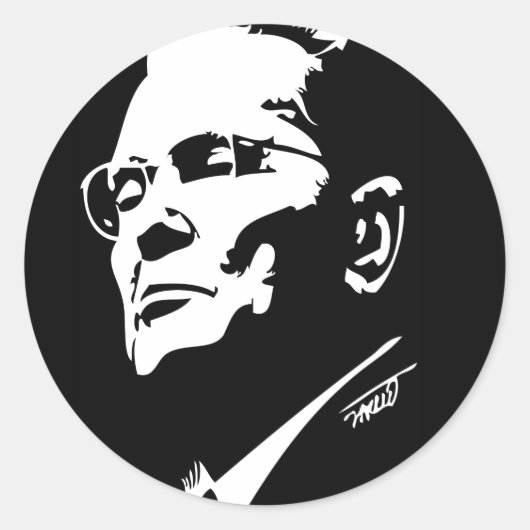 JOSIP BROZ TITO JOEGOSLAVIË RONDE STICKER (Voorkant)