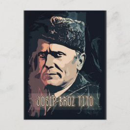 Josip Broz Tito van het President Joegoslavië SFRJ Briefkaart