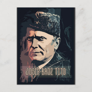 Josip Broz Tito van het President Joegoslavië SFRJ Briefkaart