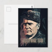 Josip Broz Tito van het President Joegoslavië SFRJ Briefkaart (Voorkant / Achterkant)