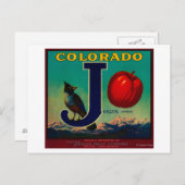 Joslyn Apple Crate Label Briefkaart (Voorkant / Achterkant)