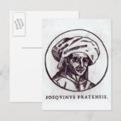 Josquin des Pres Briefkaart (Voorkant / Achterkant)