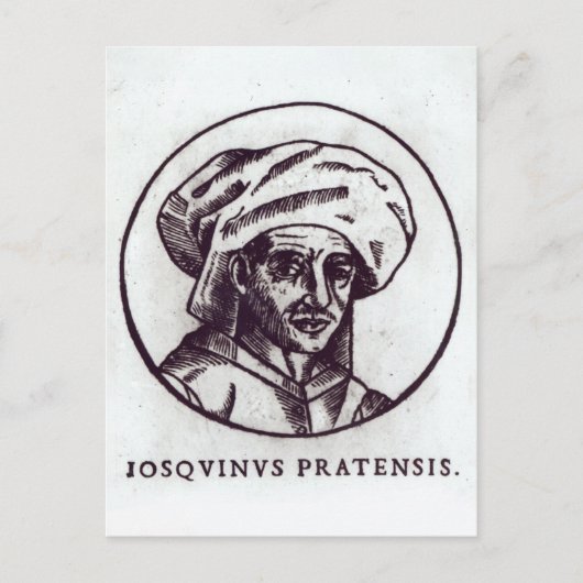 Josquin des Pres Briefkaart (Voorkant)