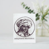 Josquin des Pres Briefkaart (Staand voorkant)