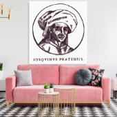 Josquin des Pres Canvas Afdruk (Insitu (Woonkamer))
