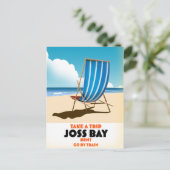 Joss Bay Kent  reisposter. Briefkaart (Staand voorkant)