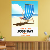 Joss Bay Kent reisposter. Canvas Afdruk (Insitu (Woonkamer))