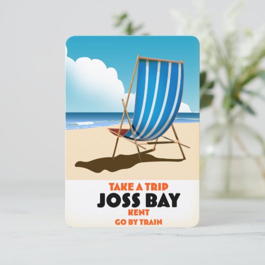 Joss Bay Kent reisposter. Magneet (Staand voorkant)