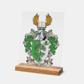 Joss/Joyce Familie Vereniging Wapenschild Acryl Bord (Hoek)