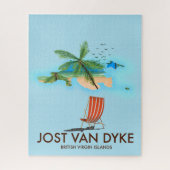 jost van dyke British Virgin Islands. Legpuzzel (Verticaal)