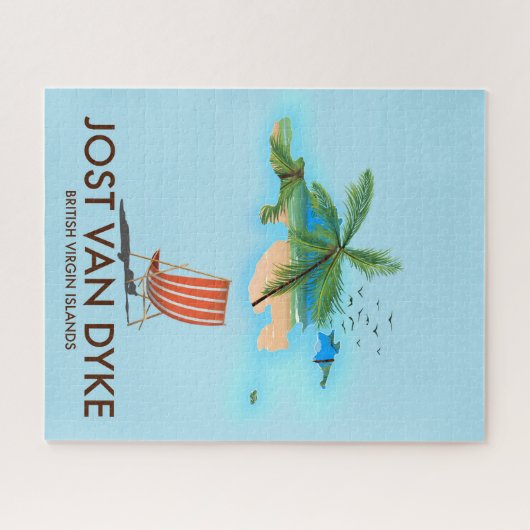 jost van dyke British Virgin Islands. Legpuzzel (Horizontaal)