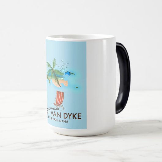 jost van dyke British Virgin Islands. Magische Mok (Voorkant rechts)