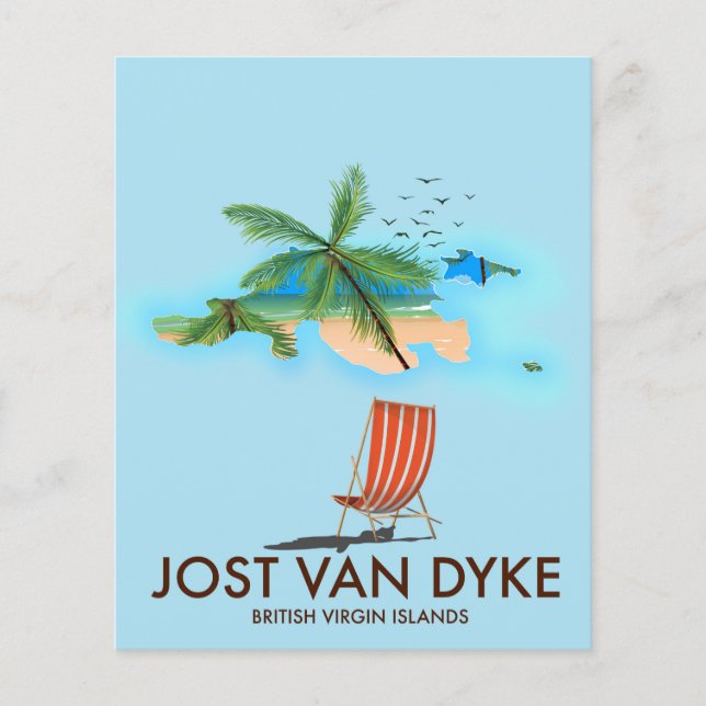 Jost van Dyke Britse Maagdeneilanden. (Voorkant)