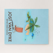 Jost van Dyke Britse Maagdeneilanden. Legpuzzel (Horizontaal)