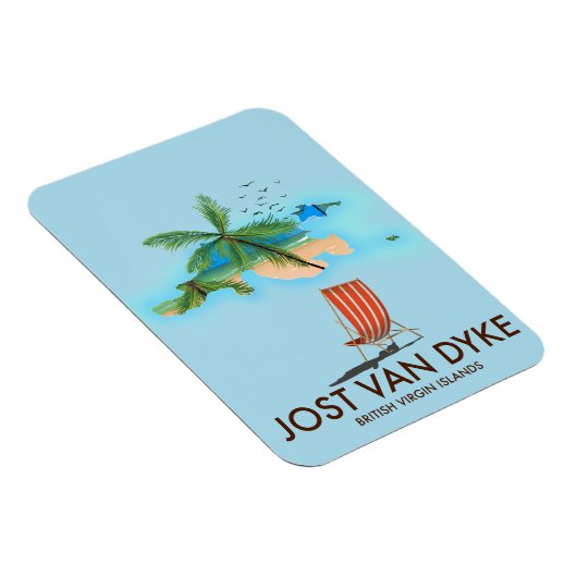 Jost van Dyke Britse Maagdeneilanden. Magneet (Rechterzijde)