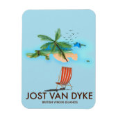 Jost van Dyke Britse Maagdeneilanden. Magneet (Verticaal)