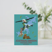 Jostedalsbreen Nationaal Park Vluchtposter Briefkaart (Staand voorkant)