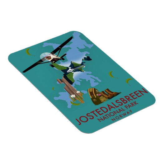 Jostedalsbreen Nationaal Park Vluchtposter Magneet (Rechterzijde)