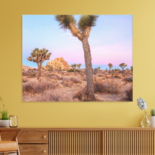 Josua Trees Sunrise Canvas Afdruk (Insitu (Woonkamer))