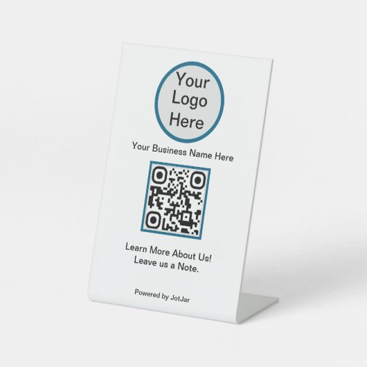 JotJar2 voetstuk Reclamebord Met Voetstuk (Voorkant)
