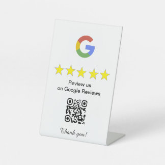JotJar Google Review Reclamebord Met Voetstuk