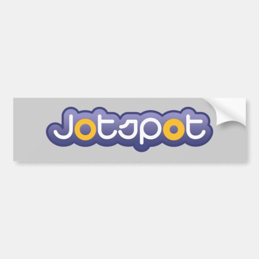 Jotspot-bumpersticker Bumpersticker (Voorkant)