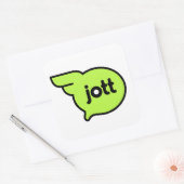 Jott icon glanzende sticker (Envelop)