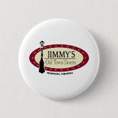 JOTT Logo MEDIUM witte letter knop Ronde Button 5,7 Cm (Voorkant)
