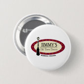 JOTT Logo MEDIUM witte letter knop Ronde Button 5,7 Cm (Voorkant /achterkant)