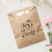 JOU AAN DE WERELD WACHTE kerstfeestdag Bedankzakje (Gezegeld)