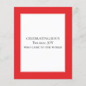 JOU AAN DE WERELDBEGROTINGSkerstKaart (Achterkant)