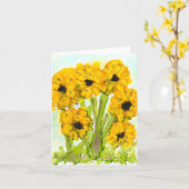 Jou beschermen kaart (Gele Bloem)