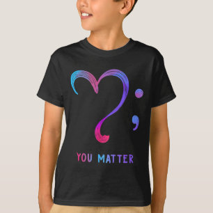Jou Hart En Puntkomma Zelfmoordpreventie  T-shirt