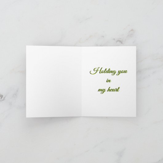 “Jou in mijn hart houden” Thinking of You kaart (Binnen)