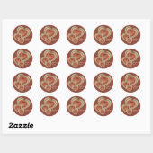 Jou Klattenhart Envelope Ronde Sticker (Vel)