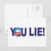 JOU-LIE-ALONE-2 BRIEFKAART (Voorkant / Achterkant)