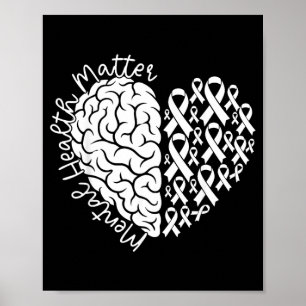 Jou lint voor bewustwording van geestelijke gezond poster