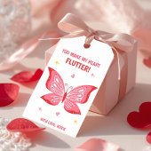 Jou maakt mijn hart fladderen Valentijnsdag Gift T Cadeaulabel