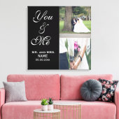 Jou & Mij Trouwfoto Canvasprint Canvas Afdruk (Insitu (Woonkamer))