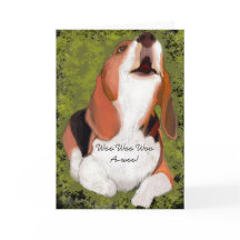 Jou Missen! Lief Beagle-gehuil Gevouwen