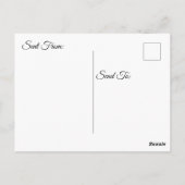 Jou miste, enkel vallend blad  briefkaart (Achterkant)