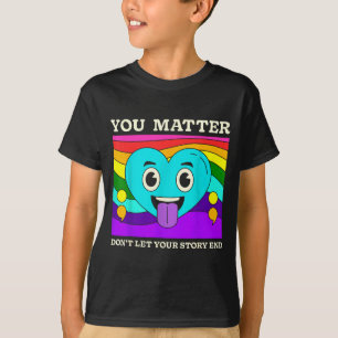 Jou Preventie van Zelfmoordbewustzijn Regenboog Ha T-shirt