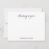 Jou Script Handgeschreven Decoratie Notitiekaartje (Voorkant)
