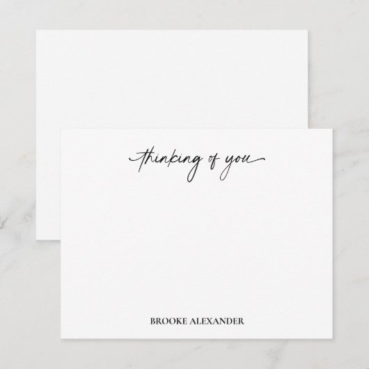 Jou Script Handgeschreven Decoratie Notitiekaartje (Voorkant / Achterkant)