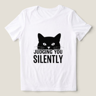 Jou Stilzwijgend Veroordelende Katten T-Shirt, Gra Tri-Blend Shirt