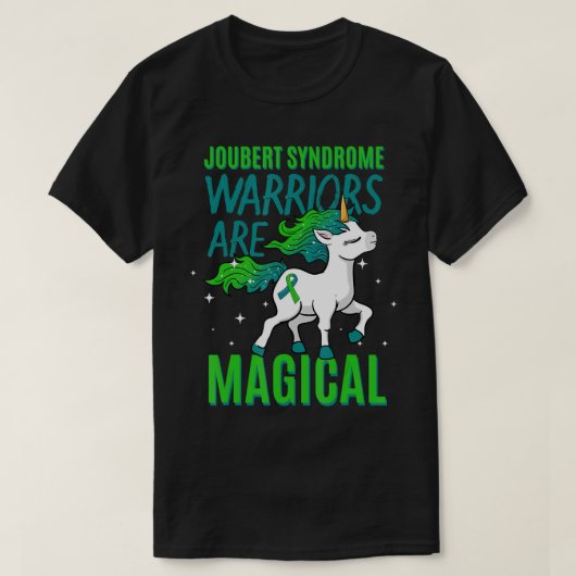 Joubert Syndrome Warrior Awareness Unicorn CPD IV T-shirt (Design voorkant)
