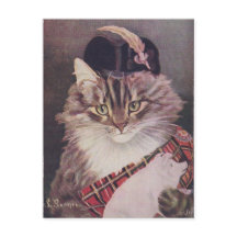 Joueur de cornemuse chat