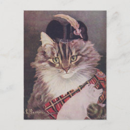 Joueur de cornemuse chat briefkaart